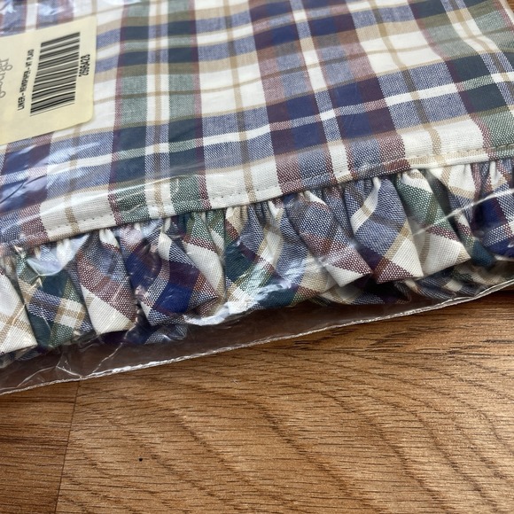 Longaberger Fabric Liner for Newspaper Basket in Woven Traditions Plaid NEW - Picture 3 of 4